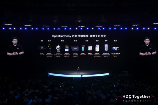 OpenHarmony亮相HDC.Together 2023：根社区持续繁荣，落地千行百业