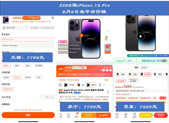 实测对比各平台近期活动 告诉你iPhone 14哪里买最便宜