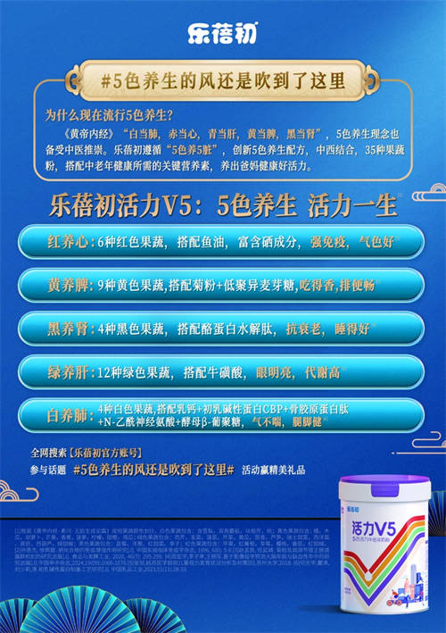 解锁养生新密码：乐蓓初活力V5中老年奶粉以5色养生引领健康新潮流